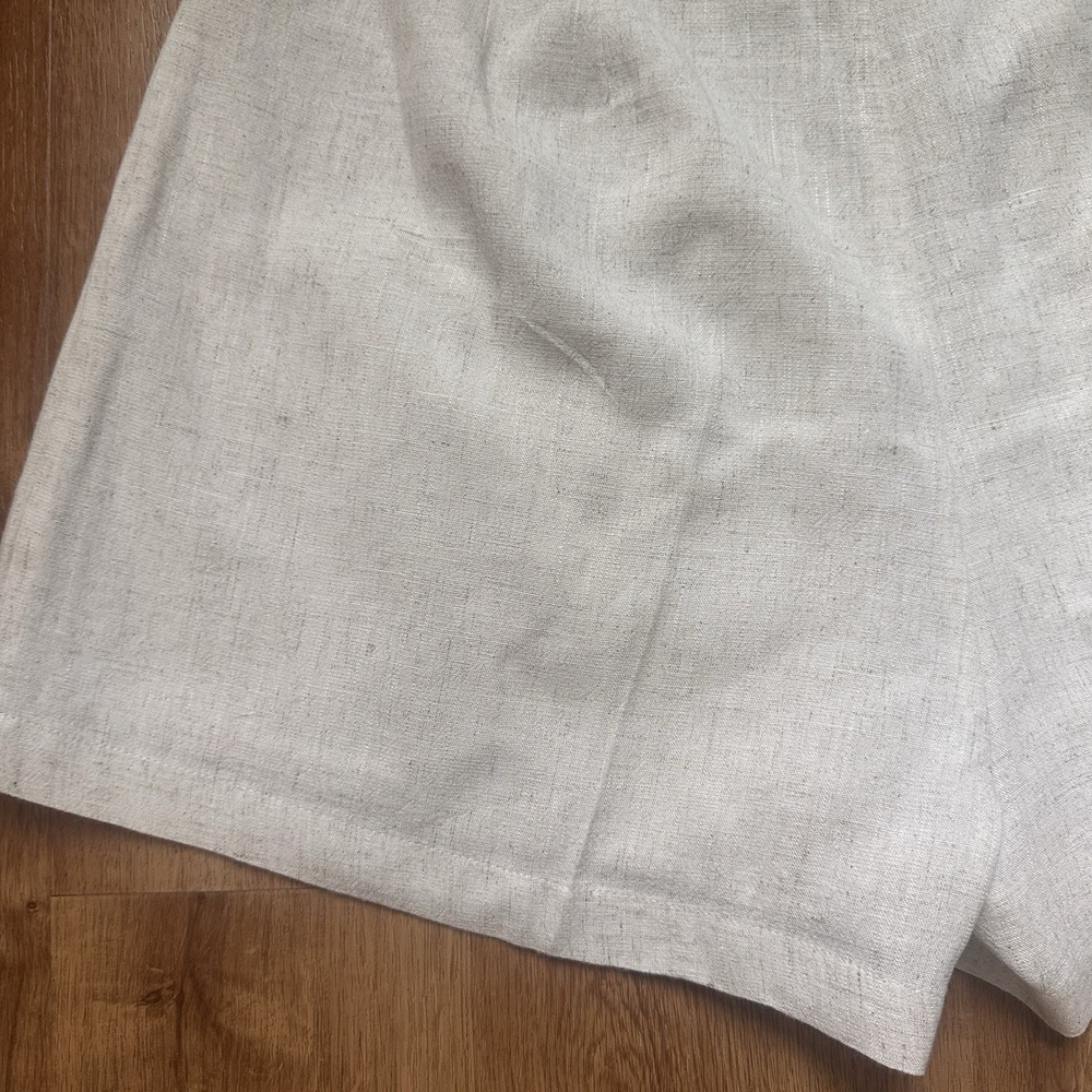 Peppermayo Women's Linen Blend Pleated Shorts Size 10 - Picture 9 of 9